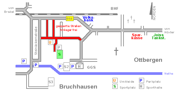 Anfahrt Spielst�tte